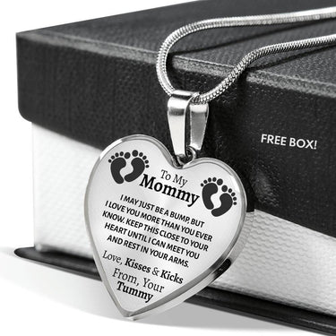 From Your Tummy Heart Necklace - Love You This Much